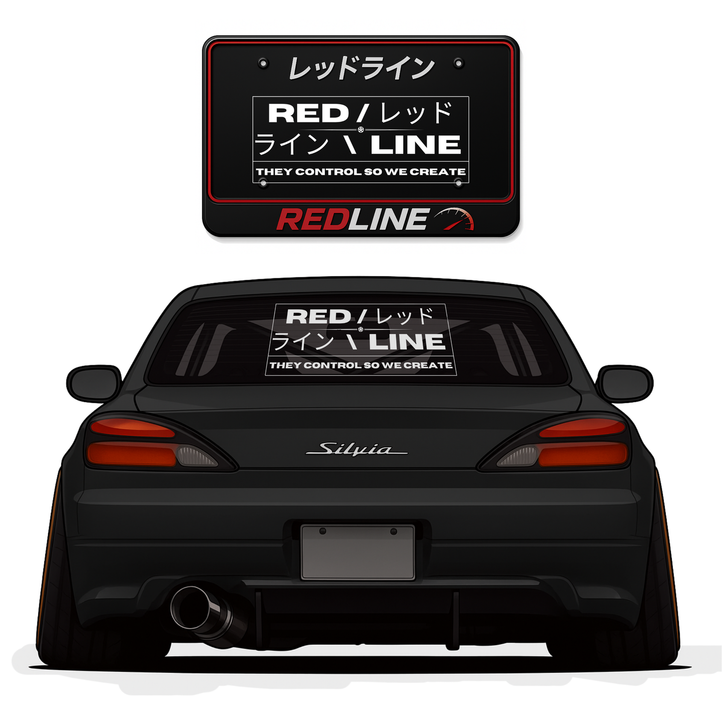 Redline Rear XL Sticker